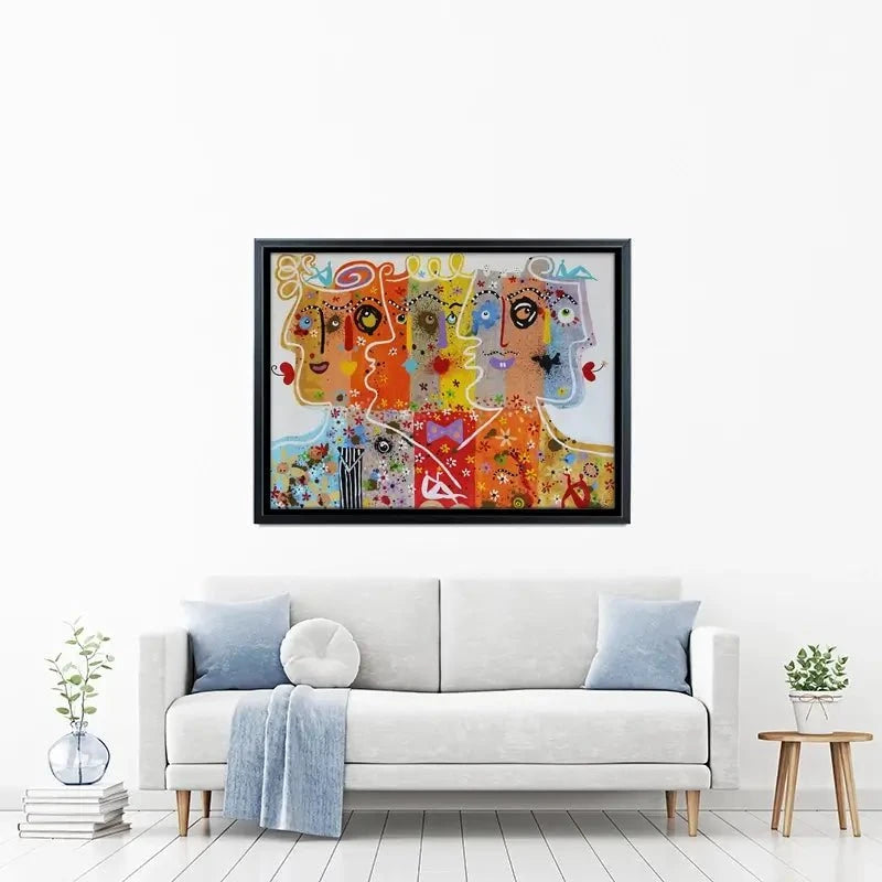Funky Faces 1 Canvas Print Funky Faces 1 Canvas Print wall art product Maria Moretti