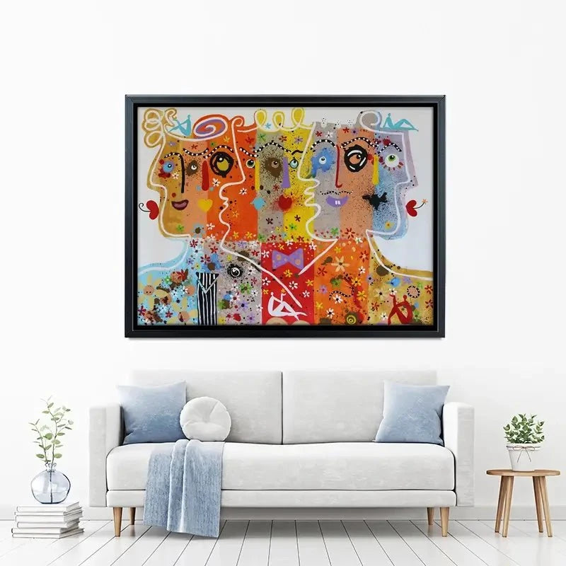 Funky Faces 1 Canvas Print Funky Faces 1 Canvas Print wall art product Maria Moretti