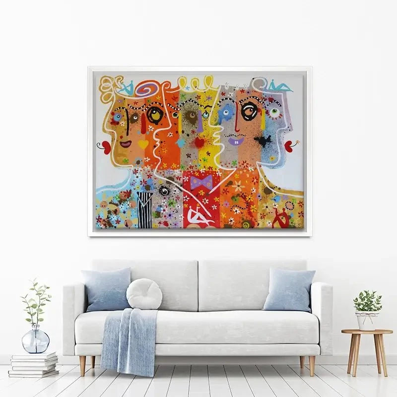 Funky Faces 1 Canvas Print Funky Faces 1 Canvas Print wall art product Maria Moretti