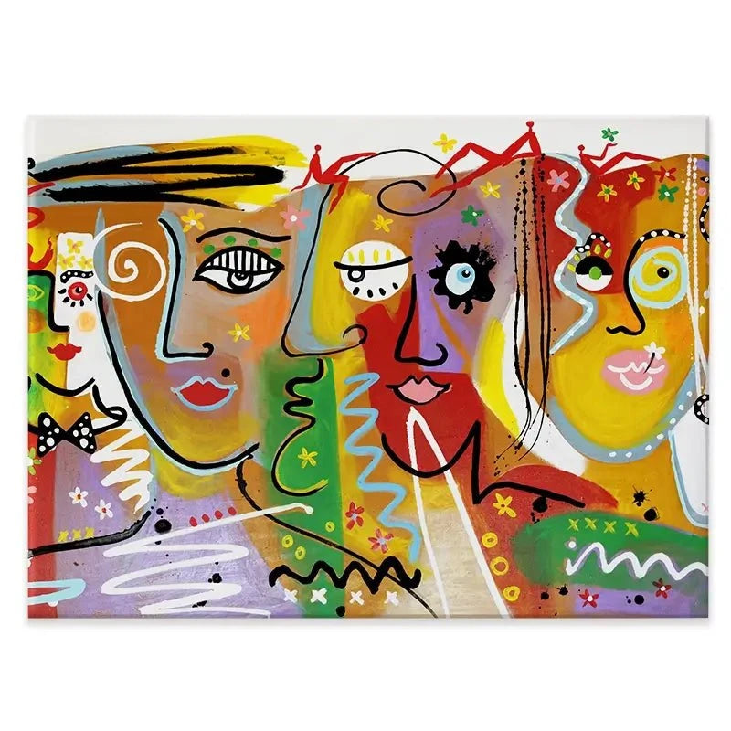 Funky Faces 2 Canvas Print Funky Faces 2 Canvas Print wall art product Maria Moretti