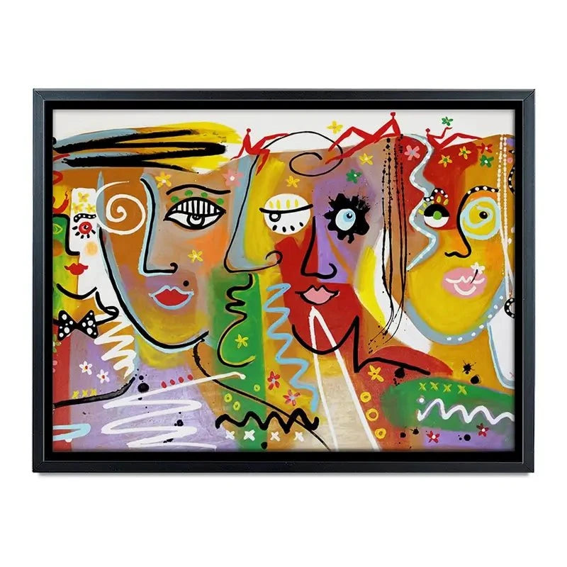 Funky Faces 2 Canvas Print Funky Faces 2 Canvas Print wall art product Maria Moretti