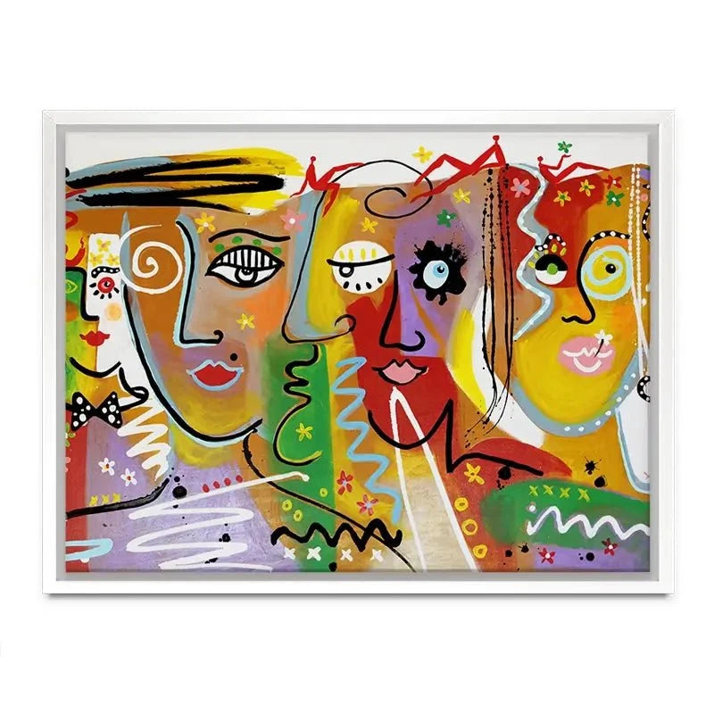 Funky Faces 2 Canvas Print Funky Faces 2 Canvas Print wall art product Maria Moretti