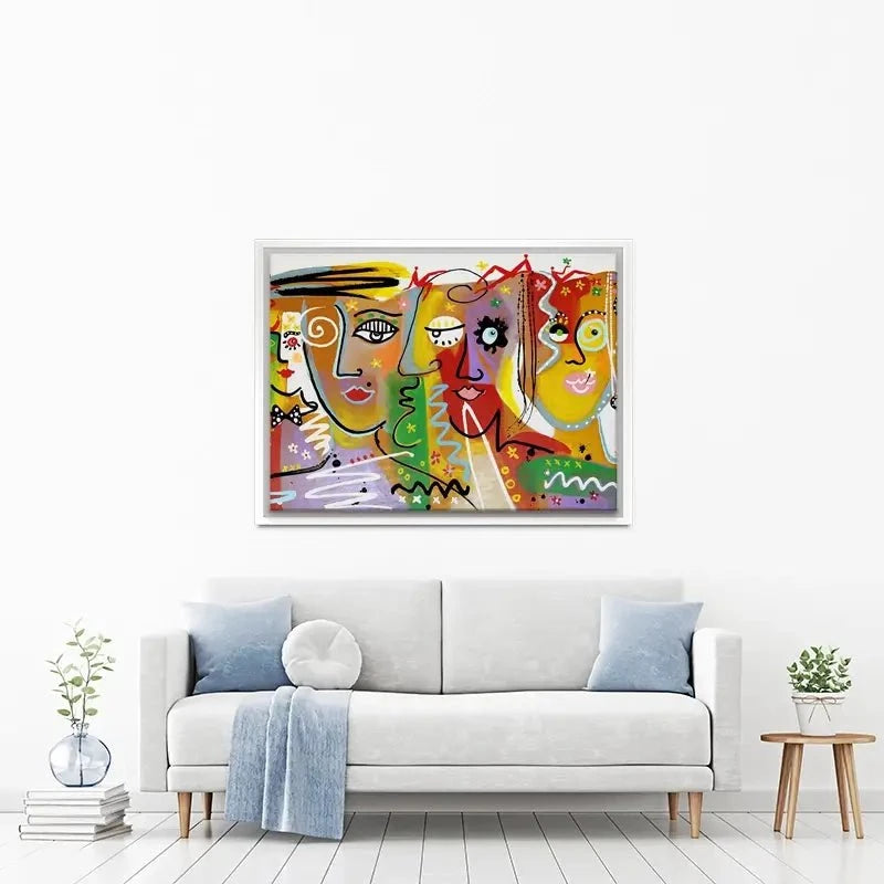 Funky Faces 2 Canvas Print Funky Faces 2 Canvas Print wall art product Maria Moretti