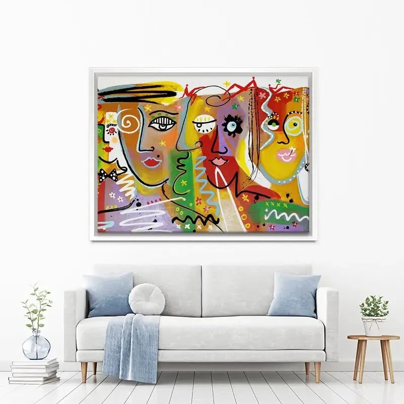 Funky Faces 2 Canvas Print Funky Faces 2 Canvas Print wall art product Maria Moretti