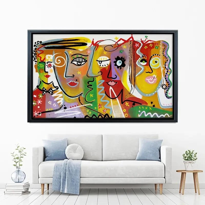 Funky Faces 2 Canvas Print Funky Faces 2 Canvas Print wall art product Maria Moretti