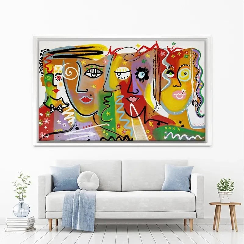 Funky Faces 2 Canvas Print Funky Faces 2 Canvas Print wall art product Maria Moretti