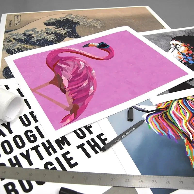 Funky Flamingo Art Print Funky Flamingo Art Print wall art product Sarah Manovski