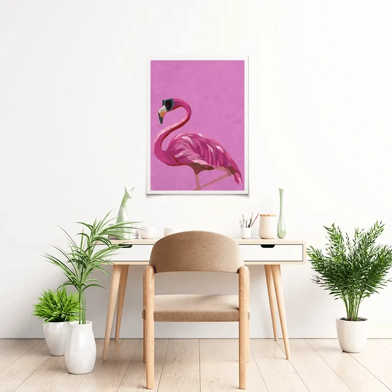 Funky Flamingo Art Print Funky Flamingo Art Print wall art product Sarah Manovski