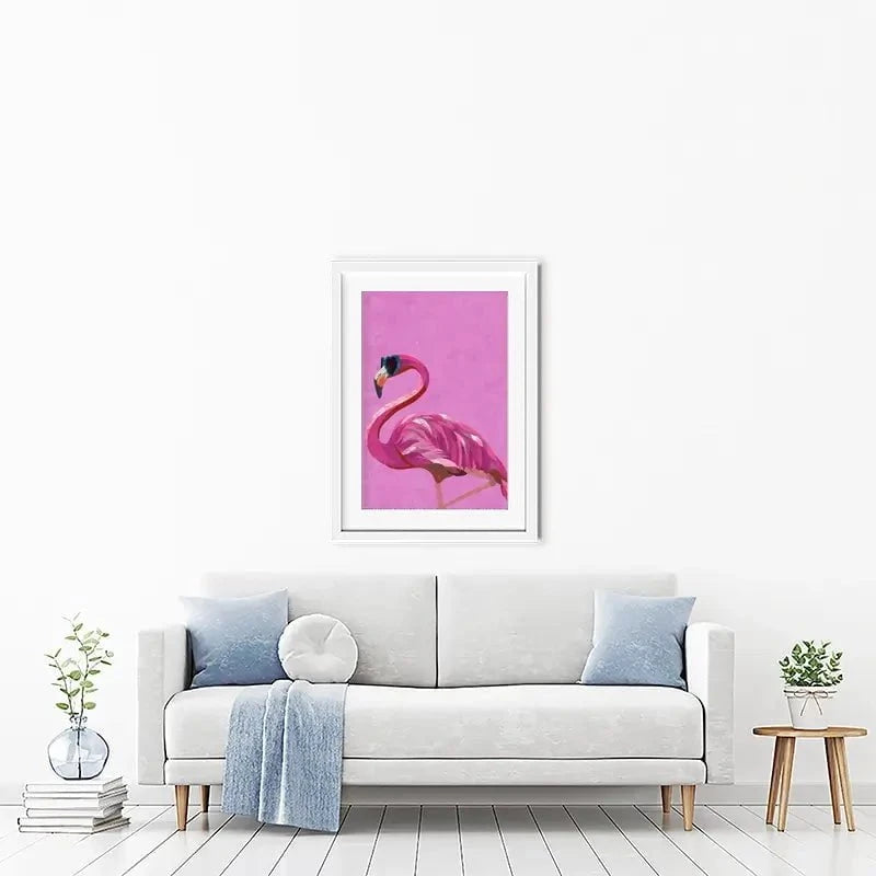 Funky Flamingo Framed Art Print Funky Flamingo Framed Art Print wall art product Sarah Manovski