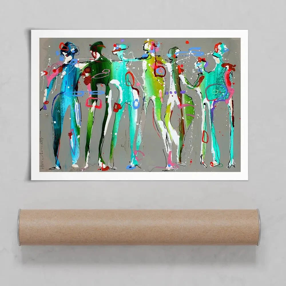 Funky People Art Print Funky People Art Print wall art product Studio Paint-Ing