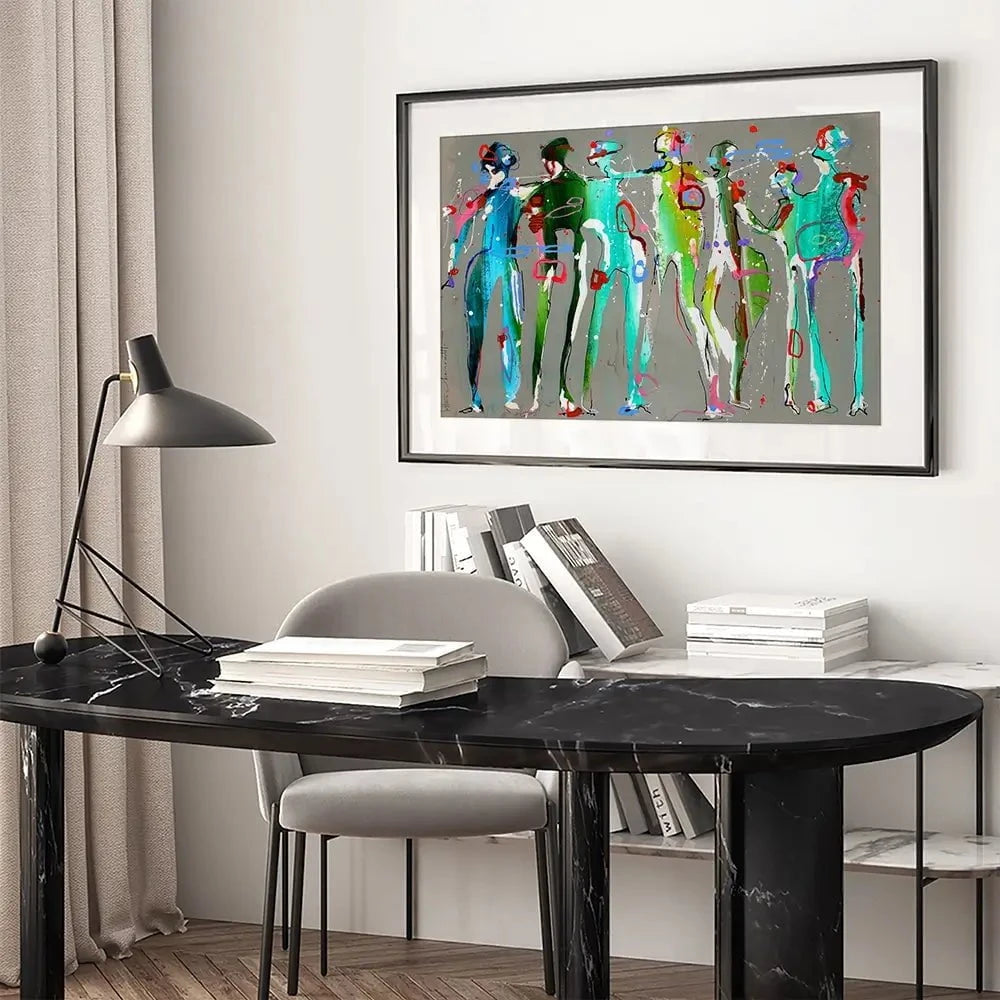 Funky People Framed Art Print Funky People Framed Art Print wall art product Studio Paint-Ing