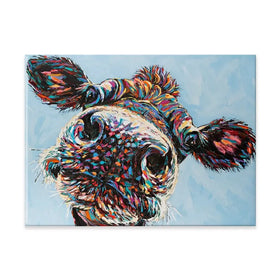Funny Cow 2 Canvas Print Funny Cow 2 Canvas Print wall art product Carolee Vitaletti