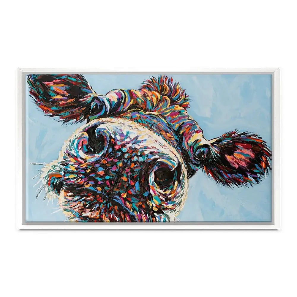 Funny Cow 2 Canvas Print Funny Cow 2 Canvas Print wall art product Carolee Vitaletti