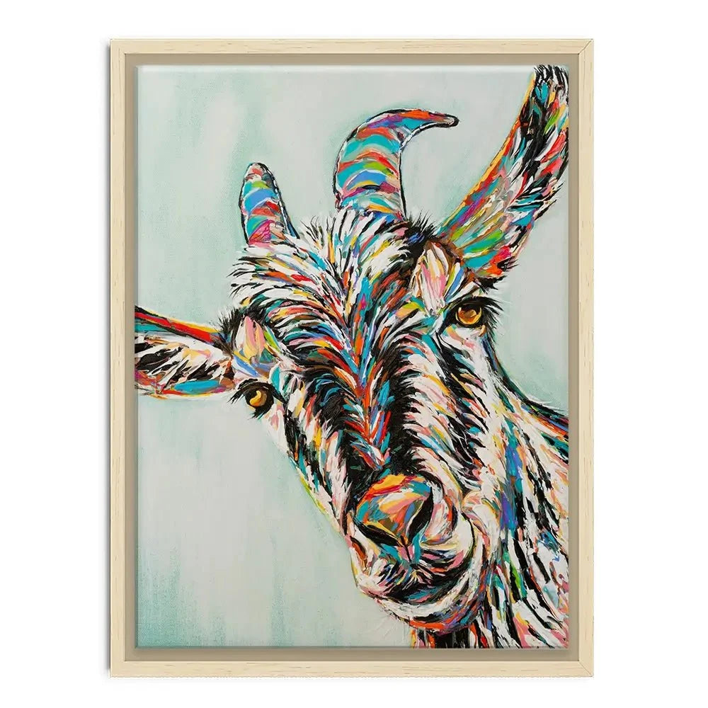 Funny Goat Canvas Print Funny Goat Canvas Print wall art product Carolee Vitaletti