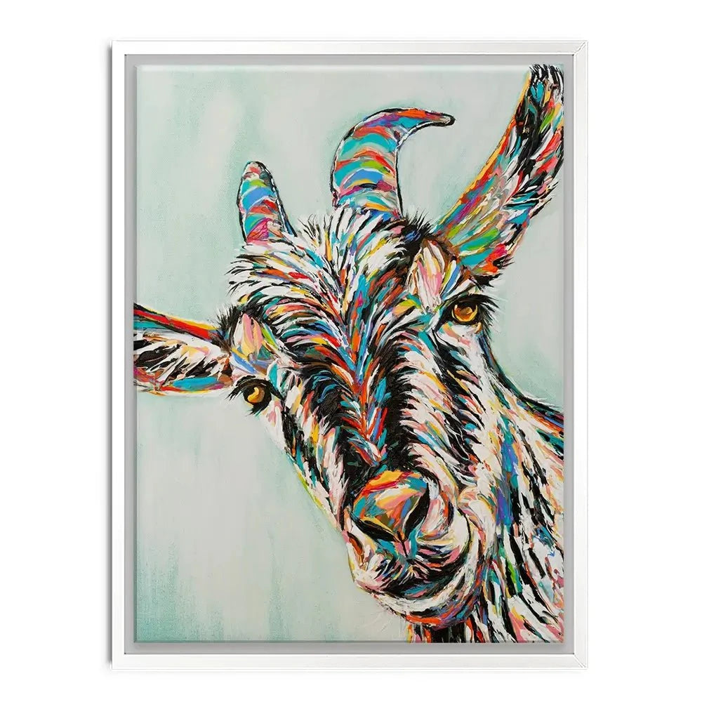 Funny Goat Canvas Print Funny Goat Canvas Print wall art product Carolee Vitaletti