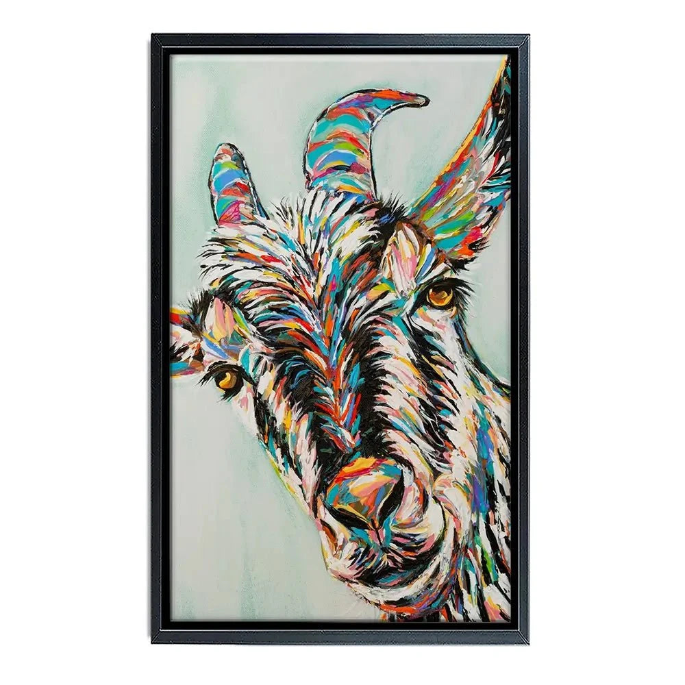 Funny Goat Canvas Print Funny Goat Canvas Print wall art product Carolee Vitaletti