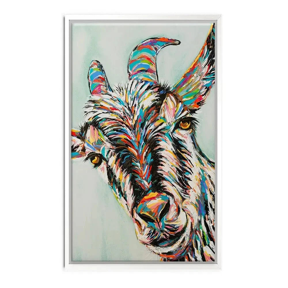 Funny Goat Canvas Print Funny Goat Canvas Print wall art product Carolee Vitaletti