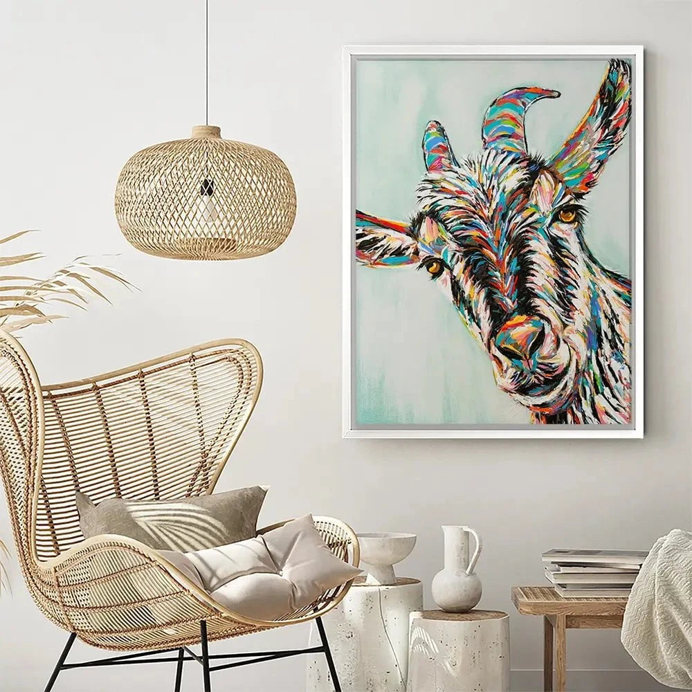 Funny Goat Canvas Print Funny Goat Canvas Print wall art product Carolee Vitaletti