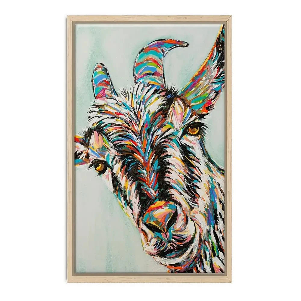 Funny Goat Canvas Print Funny Goat Canvas Print wall art product Carolee Vitaletti