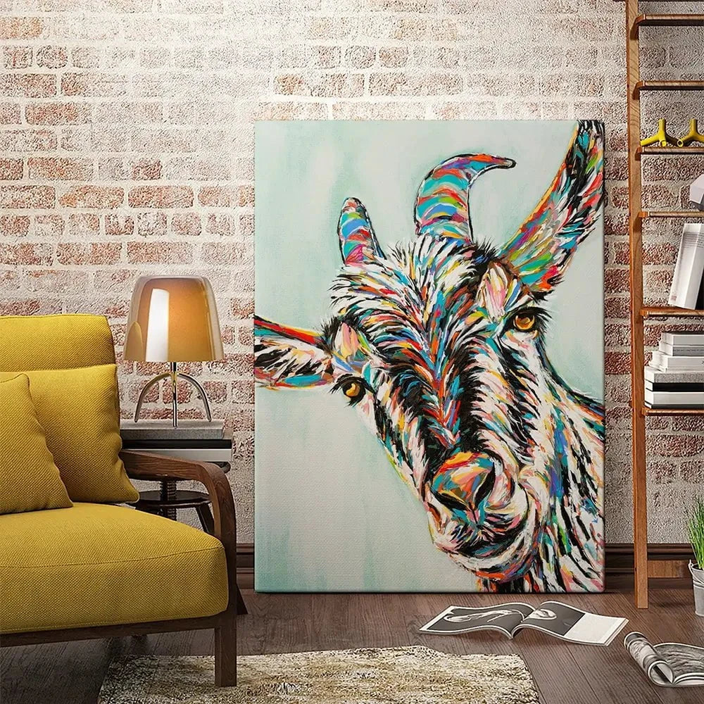 Funny Goat Canvas Print Funny Goat Canvas Print wall art product Carolee Vitaletti