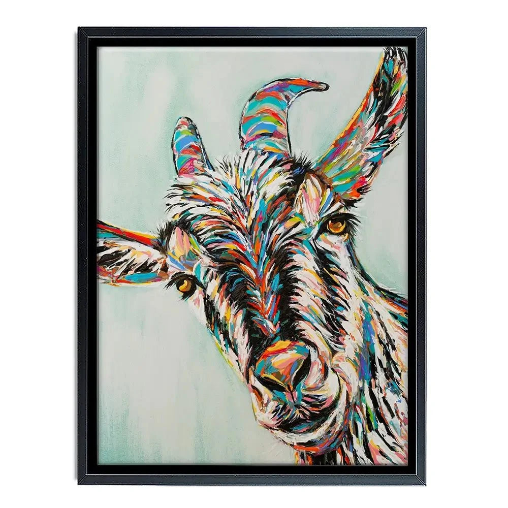 Funny Goat Canvas Print Funny Goat Canvas Print wall art product Carolee Vitaletti