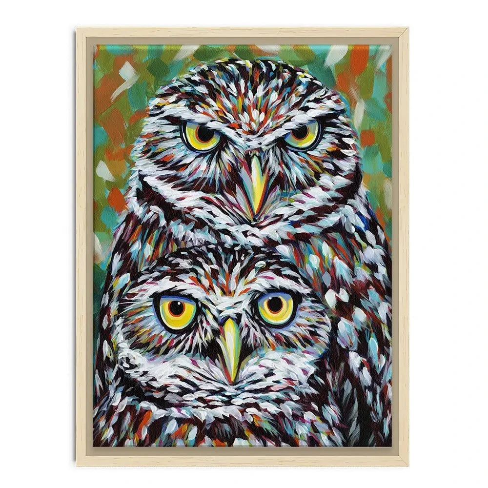 Fury Feather Friends Canvas Print Fury Feather Friends Canvas Print wall art product Carolee Vitaletti