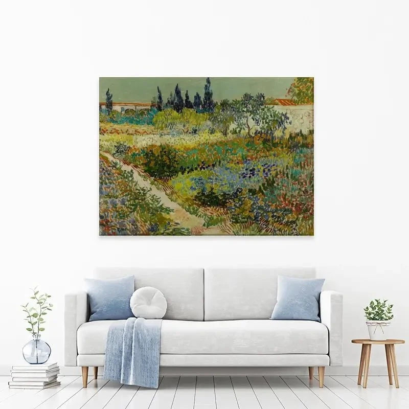 Garden At Arles Canvas Print Garden At Arles Canvas Print wall art product Vincent Van Gogh