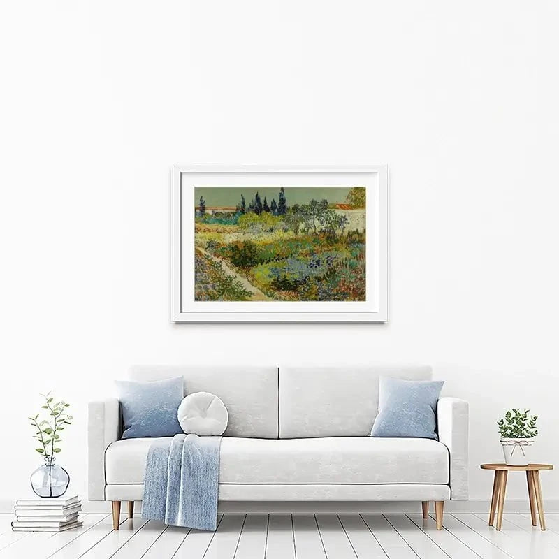 Garden At Arles Framed Art Print Garden At Arles Framed Art Print wall art product Vincent Van Gogh