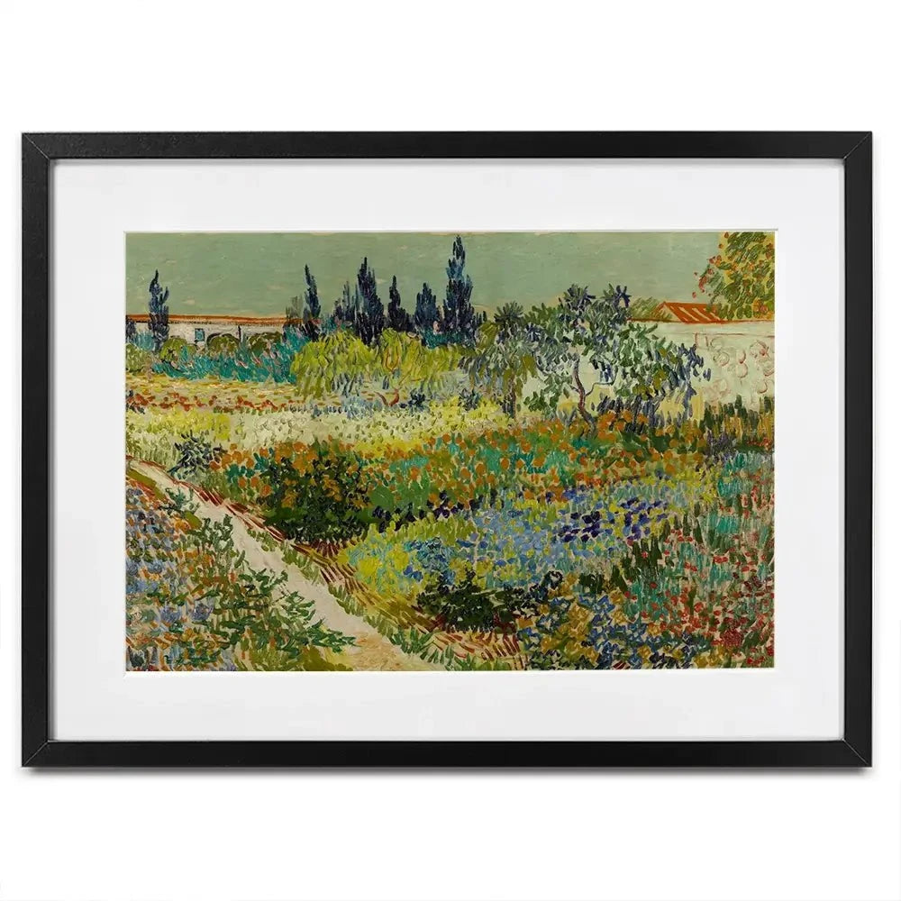 Garden At Arles Framed Art Print Garden At Arles Framed Art Print wall art product Vincent Van Gogh