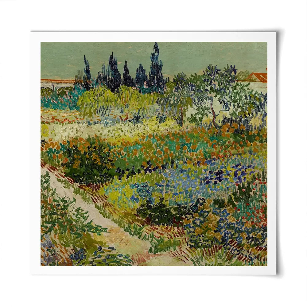 Garden At Arles Square Art Print Garden At Arles Square Art Print wall art product Art Print Shop