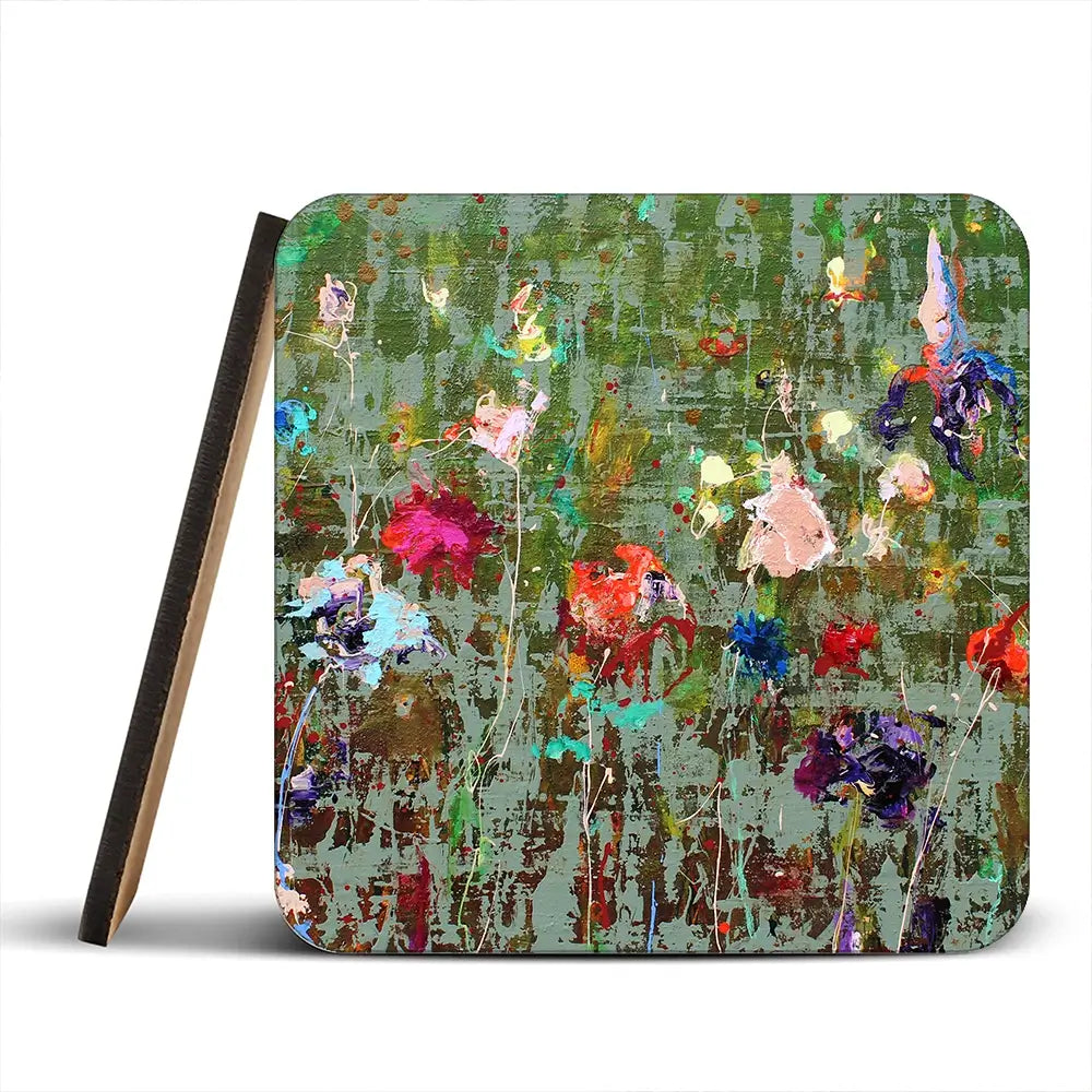 Garden Flowers Coaster Set Garden Flowers Coaster Set wall art product Studio Paint-Ing