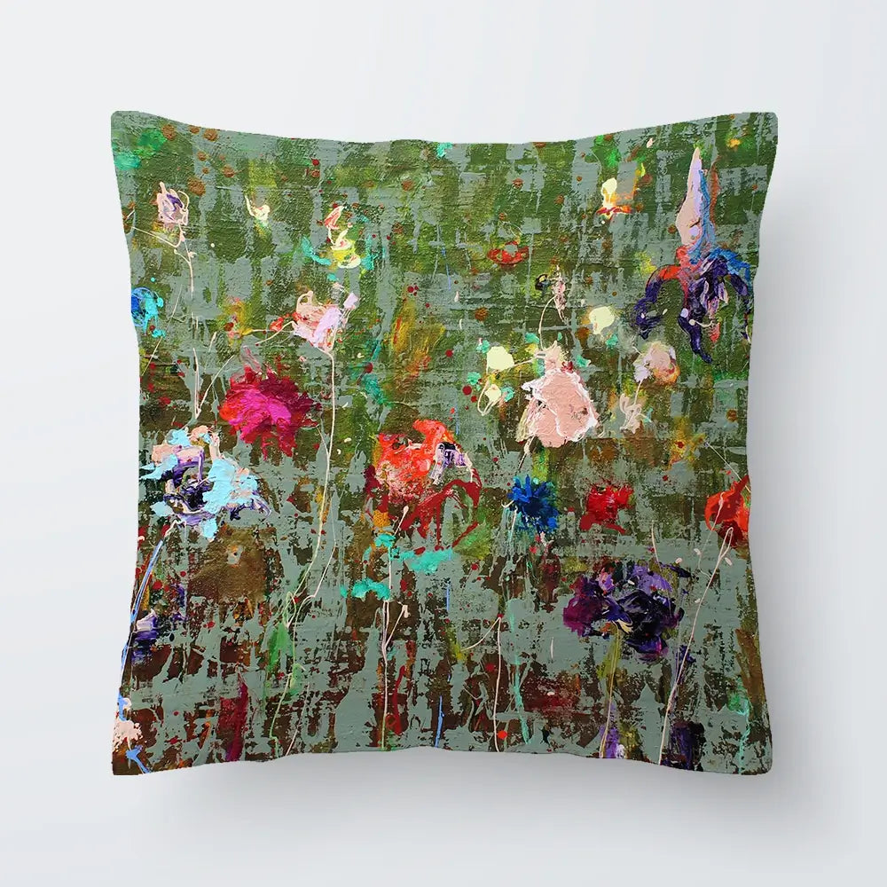 Garden Flowers Cushion Garden Flowers Cushion wall art product Studio Paint-Ing