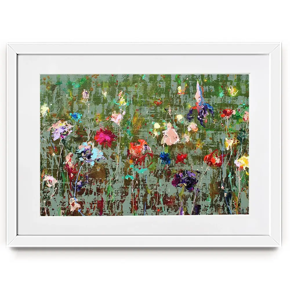 Garden Flowers Framed Art Print Garden Flowers Framed Art Print wall art product Studio Paint-Ing