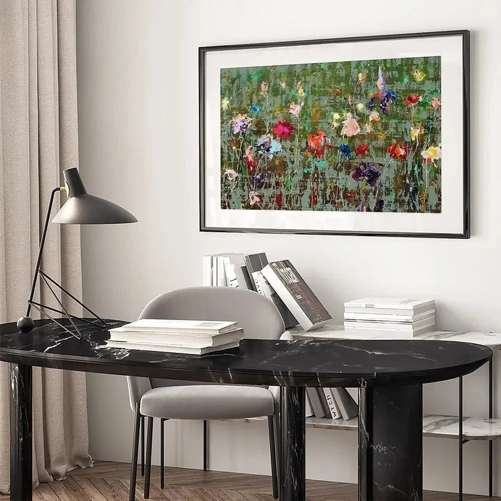 Garden Flowers Framed Art Print Garden Flowers Framed Art Print wall art product Studio Paint-Ing