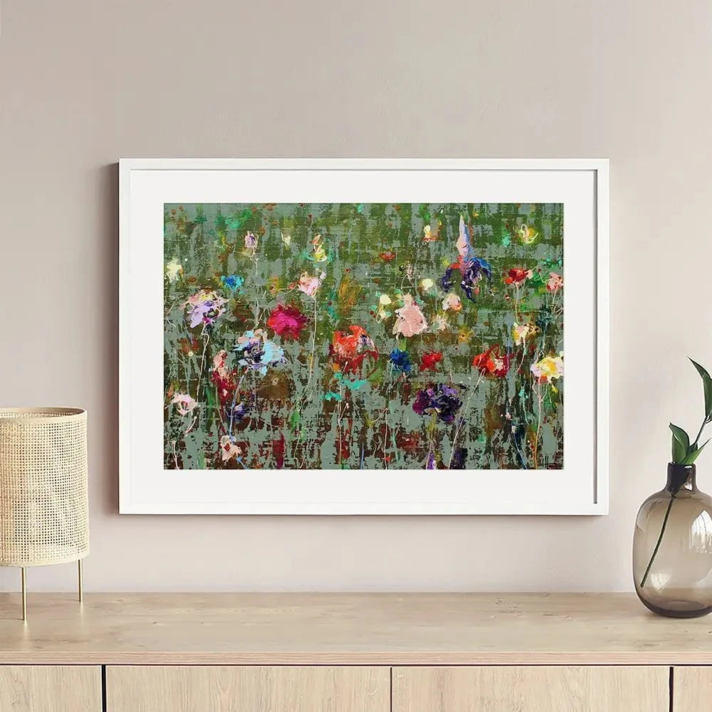 Garden Flowers Framed Art Print Garden Flowers Framed Art Print wall art product Studio Paint-Ing