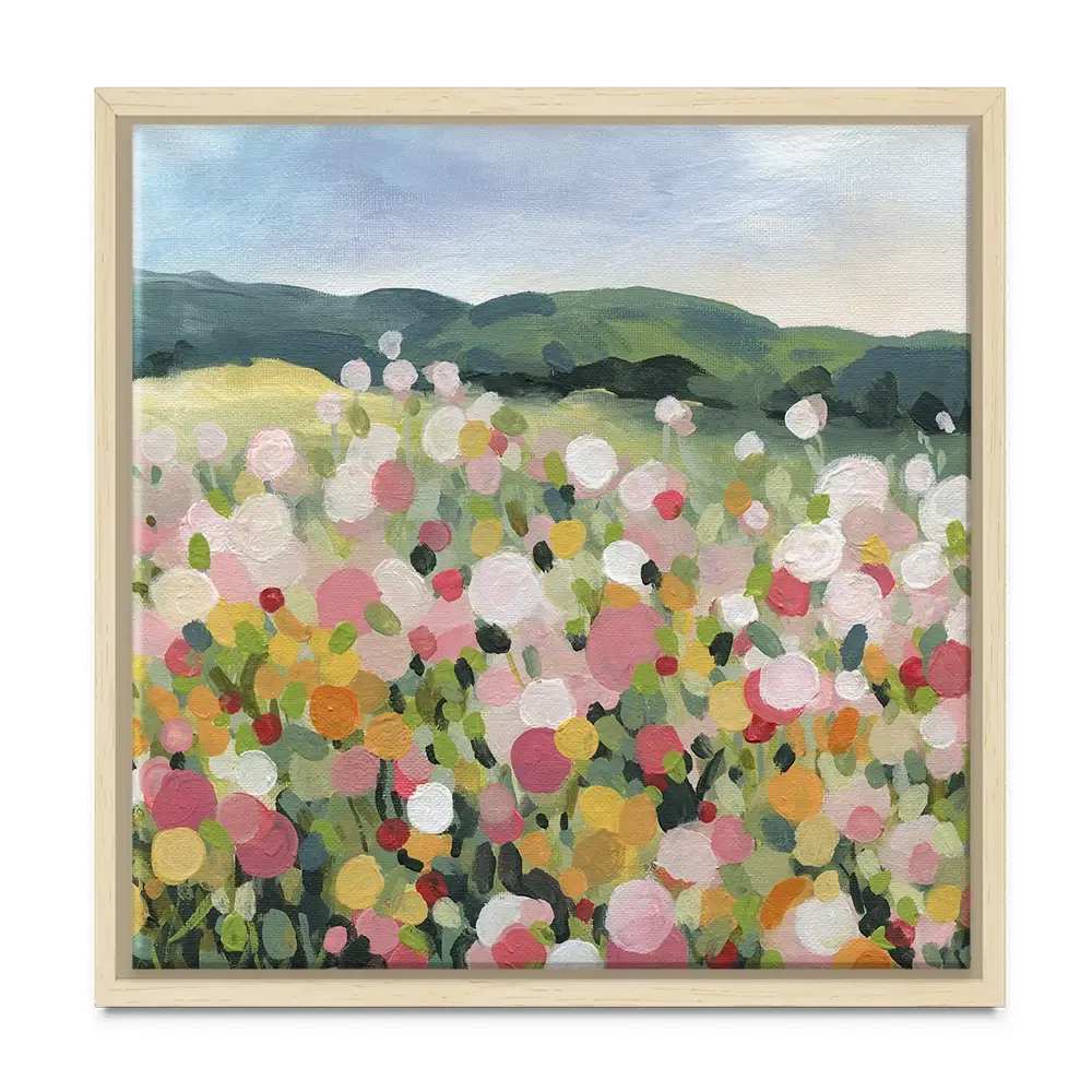 Garden Party Square Canvas Print Garden Party Square Canvas Print wall art product Carol Robinson