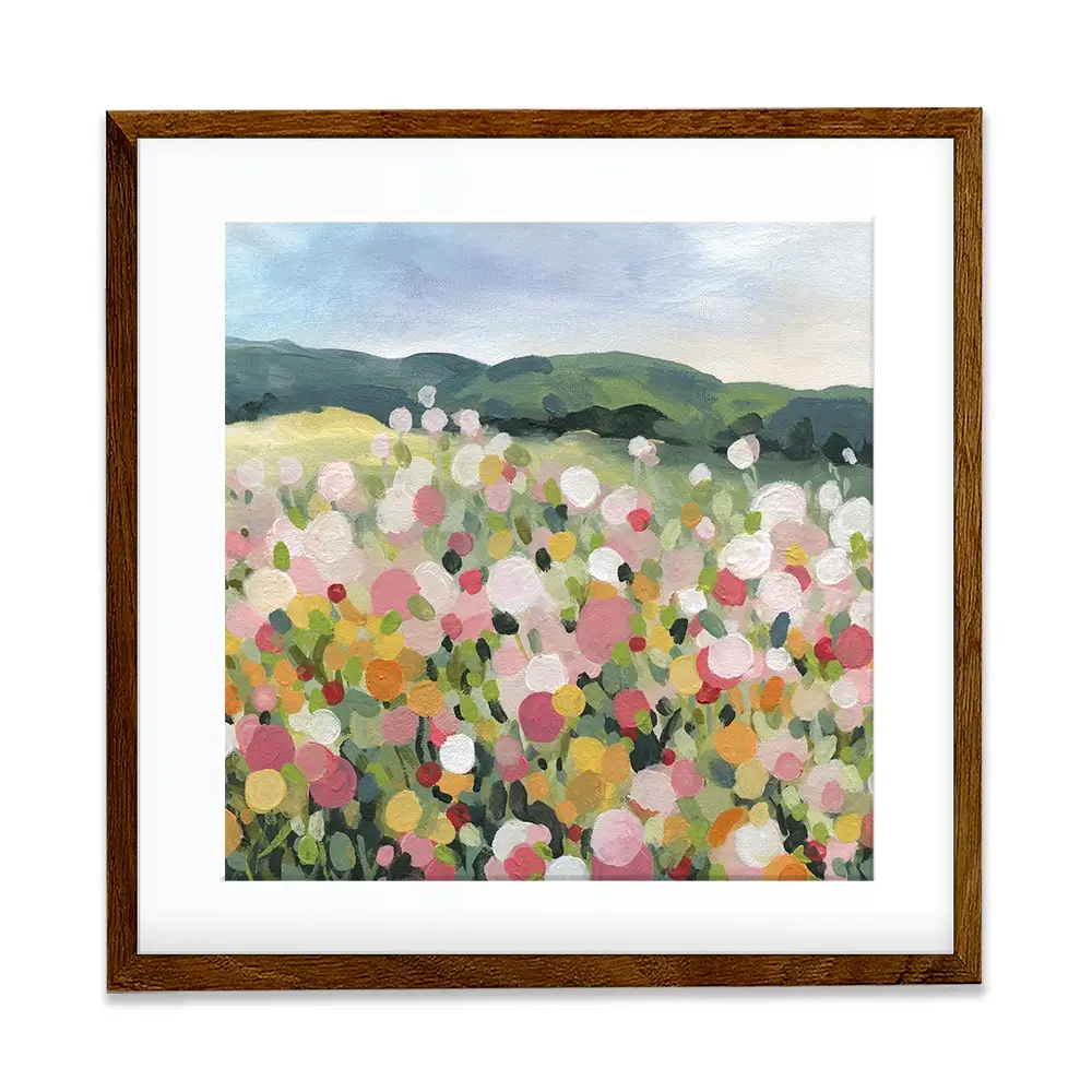 Garden Party Square Framed Art Print Garden Party Square Framed Art Print wall art product Carol Robinson