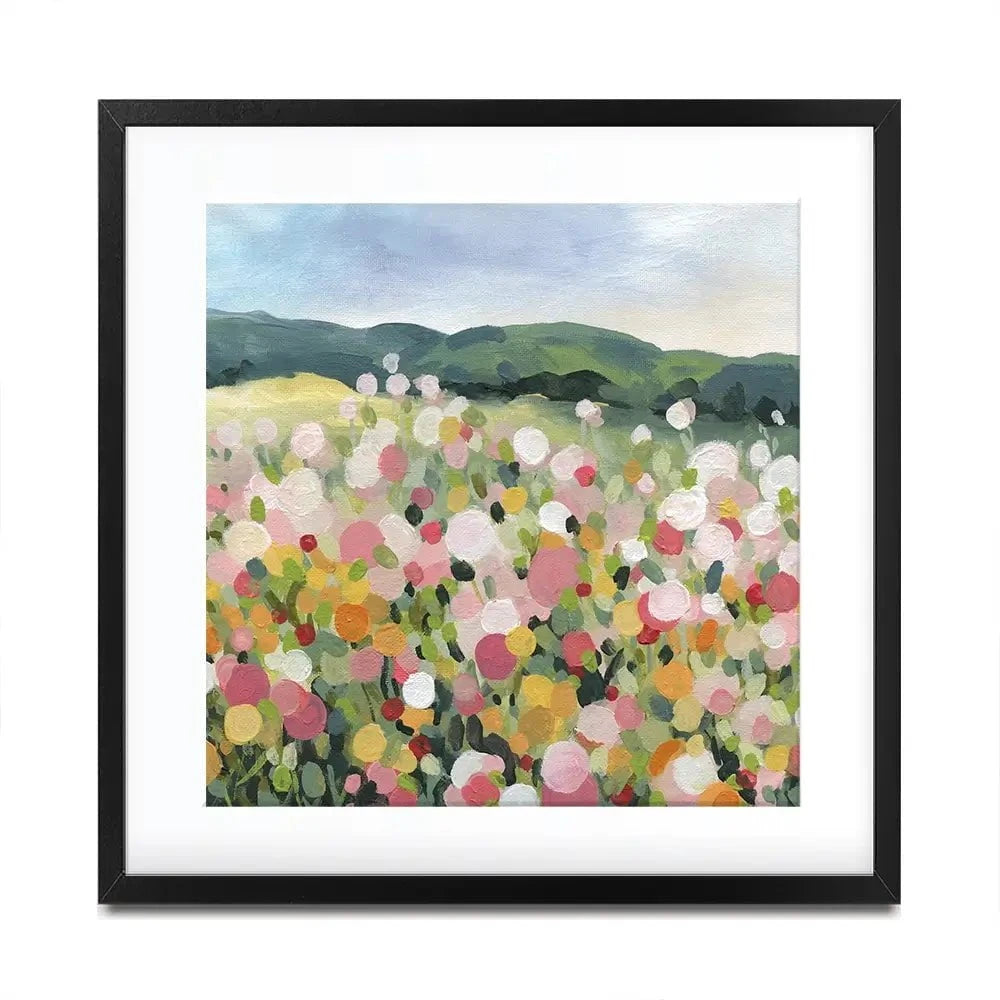 Garden Party Square Framed Art Print Garden Party Square Framed Art Print wall art product Carol Robinson