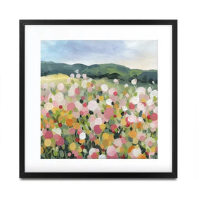 Garden Party Square Framed Art Print Garden Party Square Framed Art Print wall art product Carol Robinson