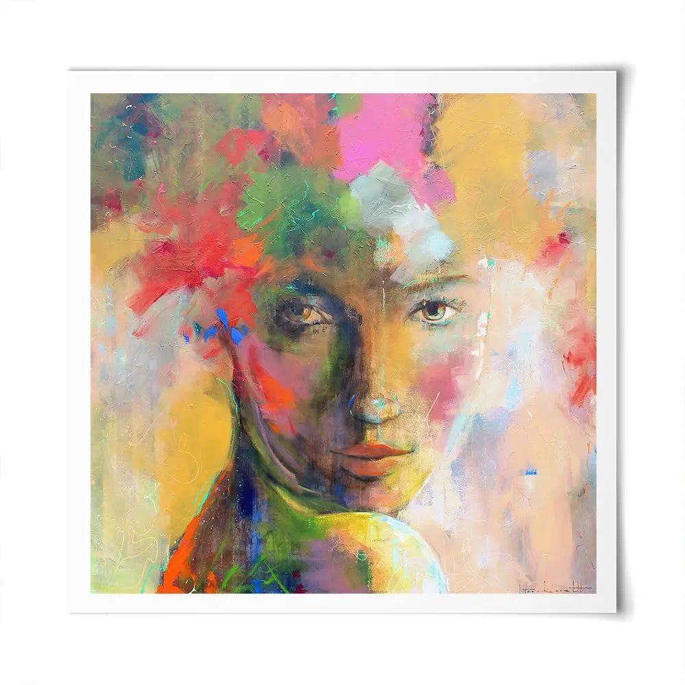 Gaze Square Art Print Gaze Square Art Print wall art product Studio Paint-Ing