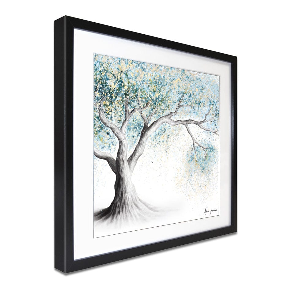 Gentle Frost Tree Square Framed Art Print wall art product Ashvin Harrison