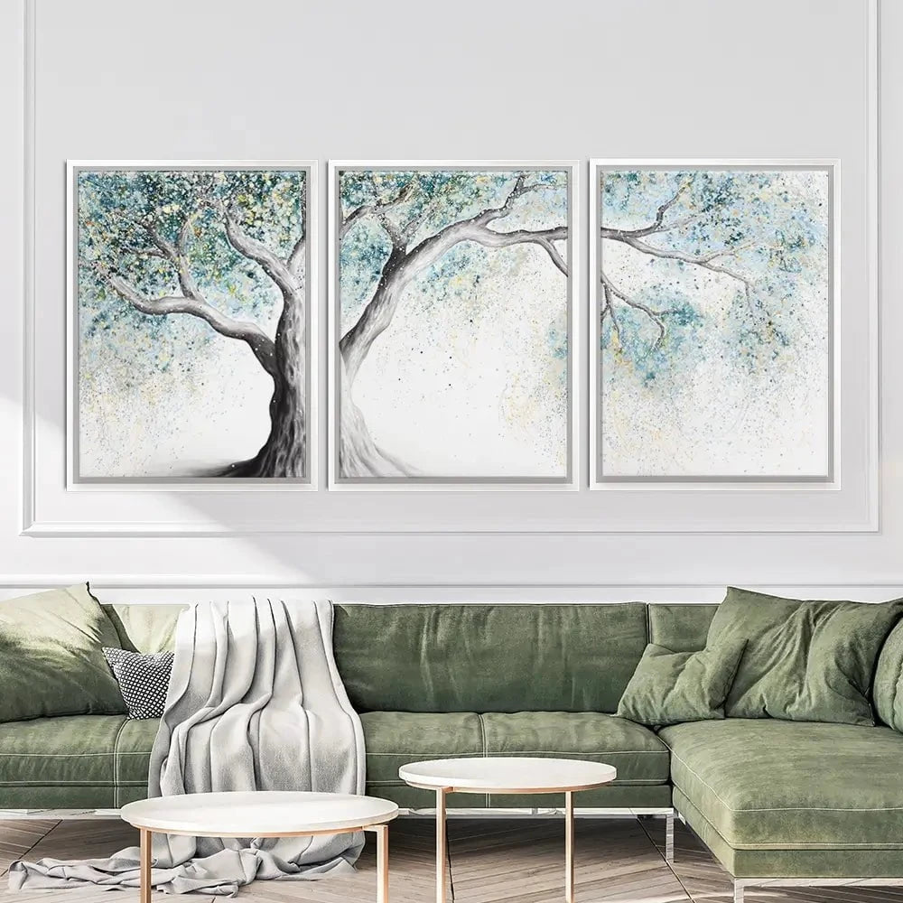 Gentle Frost Tree Trio Canvas Print Gentle Frost Tree Trio Canvas Print wall art product Ashvin Harrison