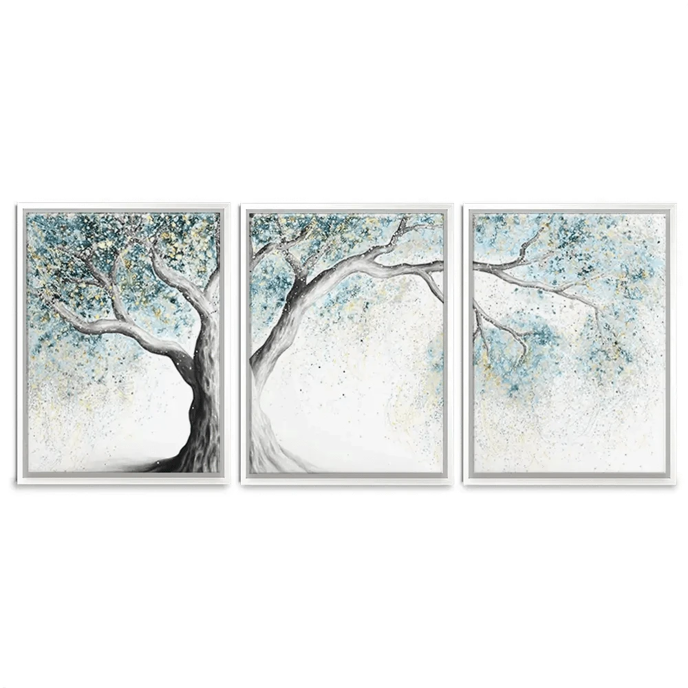 Gentle Frost Tree Trio Canvas Print Gentle Frost Tree Trio Canvas Print wall art product Ashvin Harrison