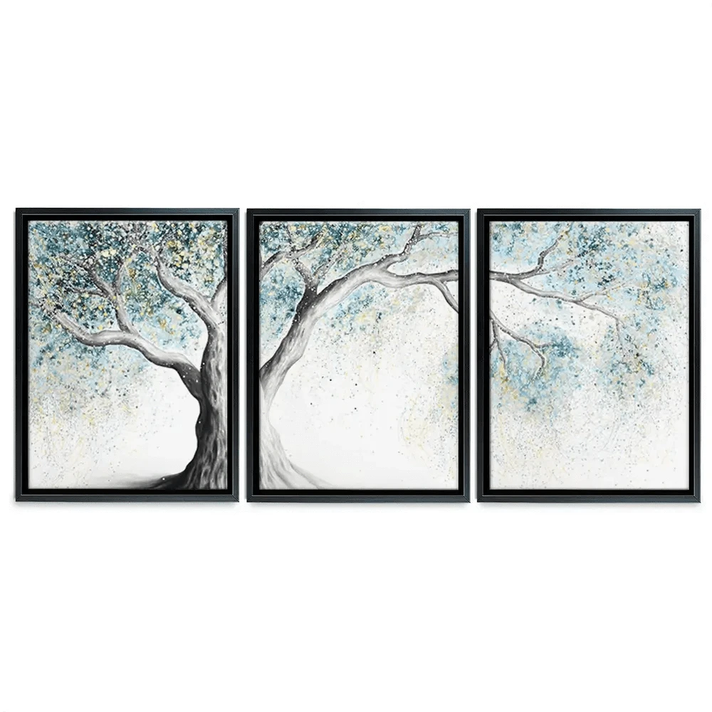 Gentle Frost Tree Trio Canvas Print Gentle Frost Tree Trio Canvas Print wall art product Ashvin Harrison