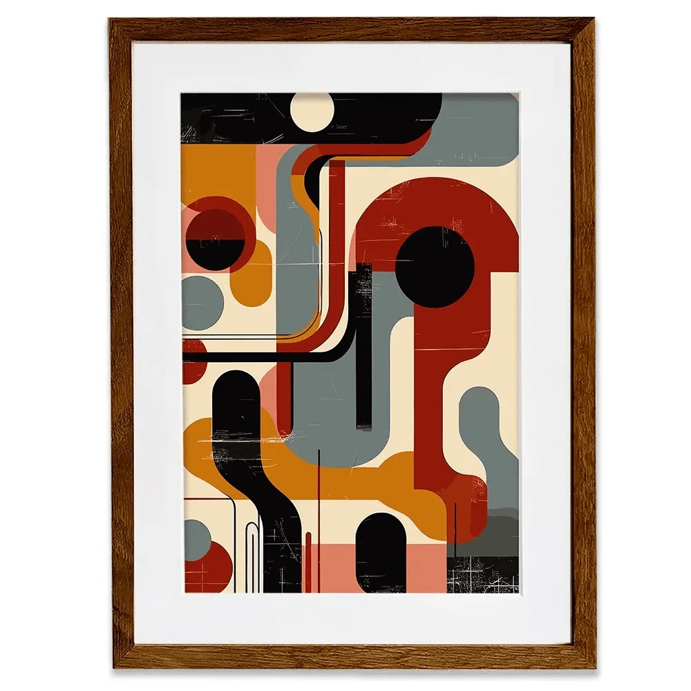 Geometric Harmony Framed Art Print Geometric Harmony Framed Art Print wall art product P & M Print Gallery