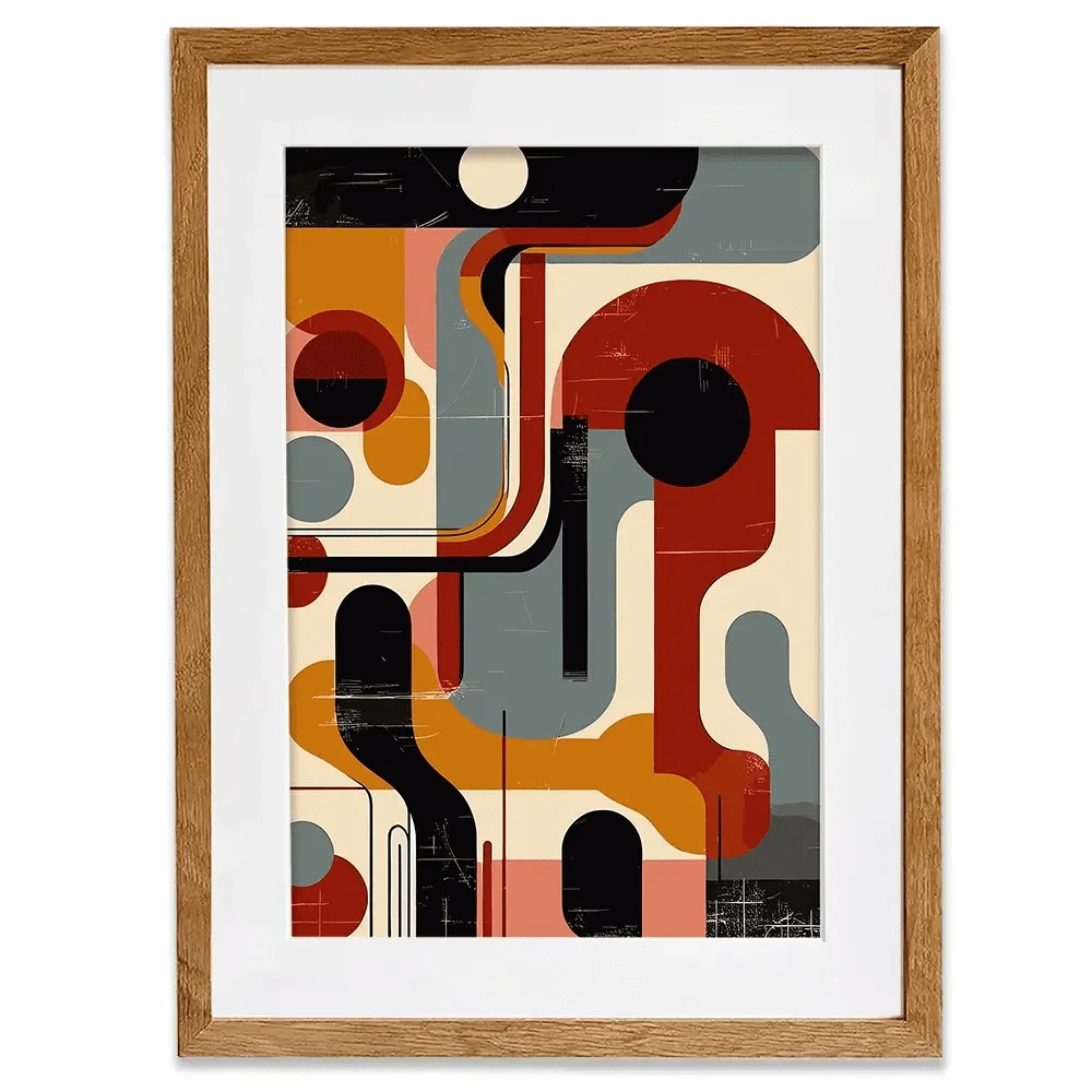 Geometric Harmony Framed Art Print Geometric Harmony Framed Art Print wall art product P & M Print Gallery
