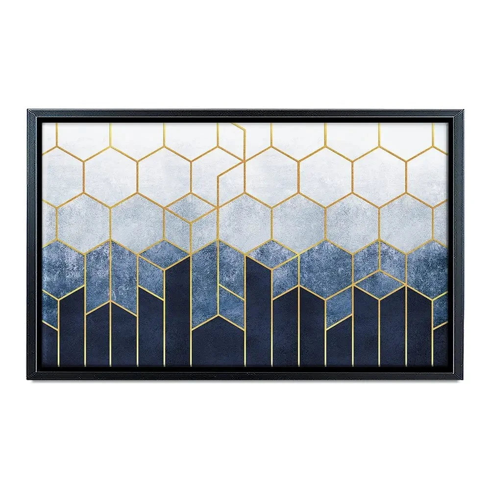 Geometric Hexagons Canvas Print Geometric Hexagons Canvas Print wall art product Katrine_arty / Shutterstock