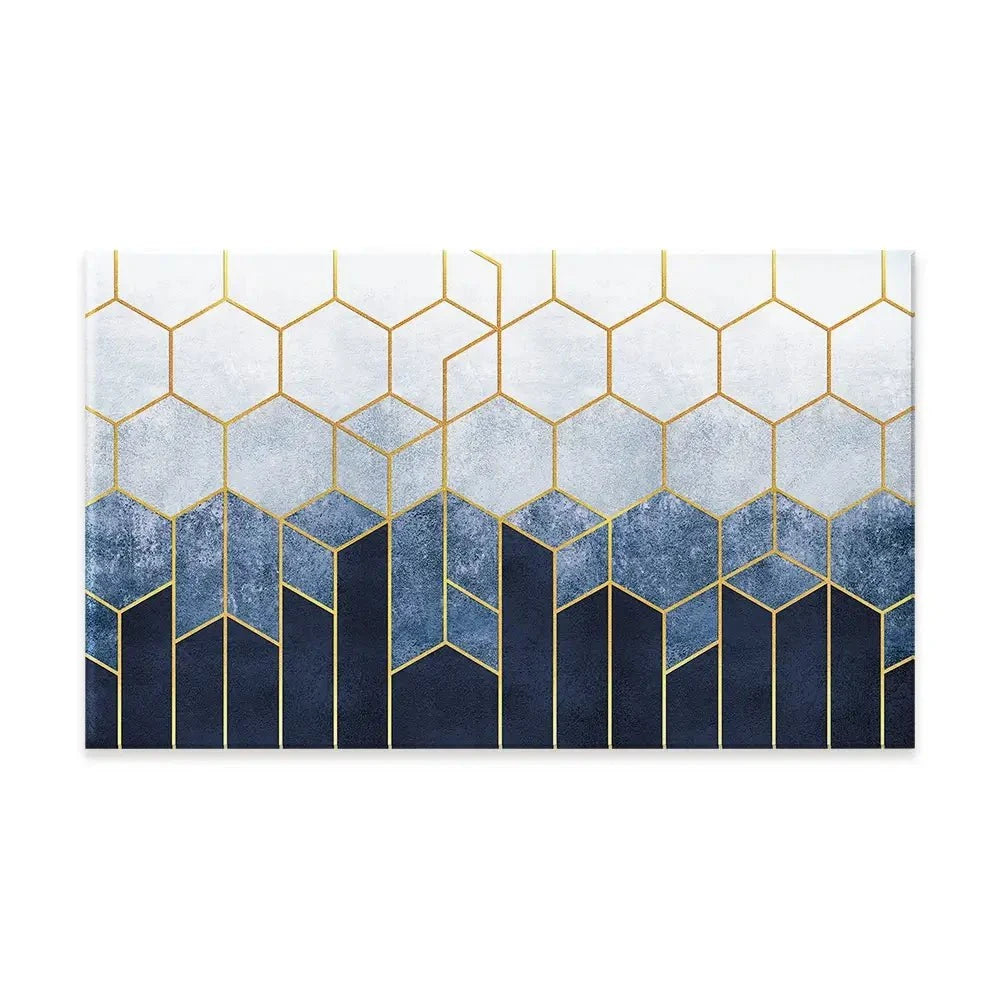Geometric Hexagons Canvas Print Geometric Hexagons Canvas Print wall art product Katrine_arty / Shutterstock
