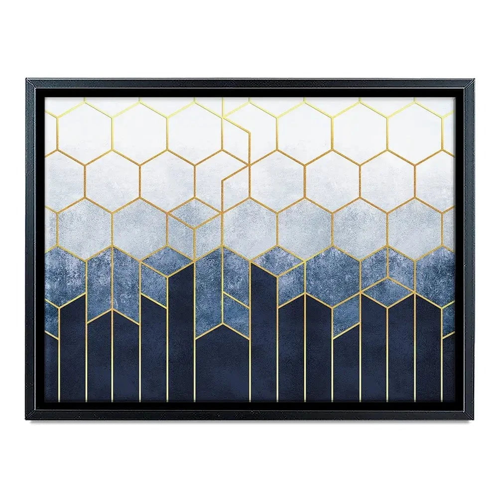 Geometric Hexagons Canvas Print Geometric Hexagons Canvas Print wall art product Katrine_arty / Shutterstock