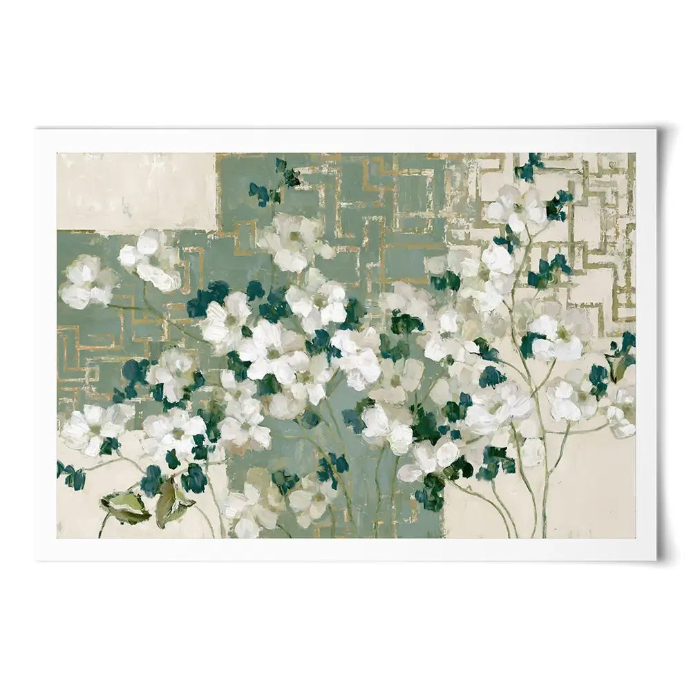 Gilded Maze Blooms Art Print Gilded Maze Blooms Art Print wall art product Chromatic Storm Studio